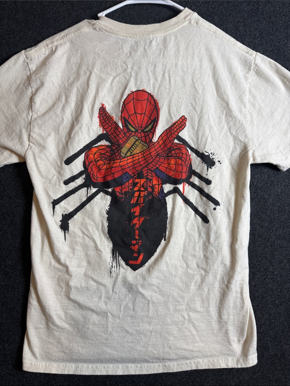Marvel Spider-Man Graphic Tee - Cream and Red